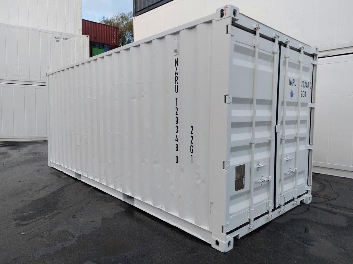 20 Fuss Materialcontainer mit Seiteneingangstür