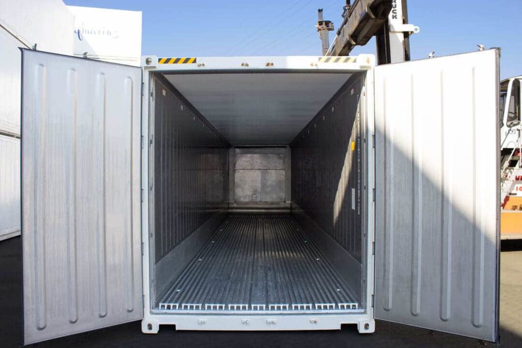 Inside of a Reefer Container and Cooling Room